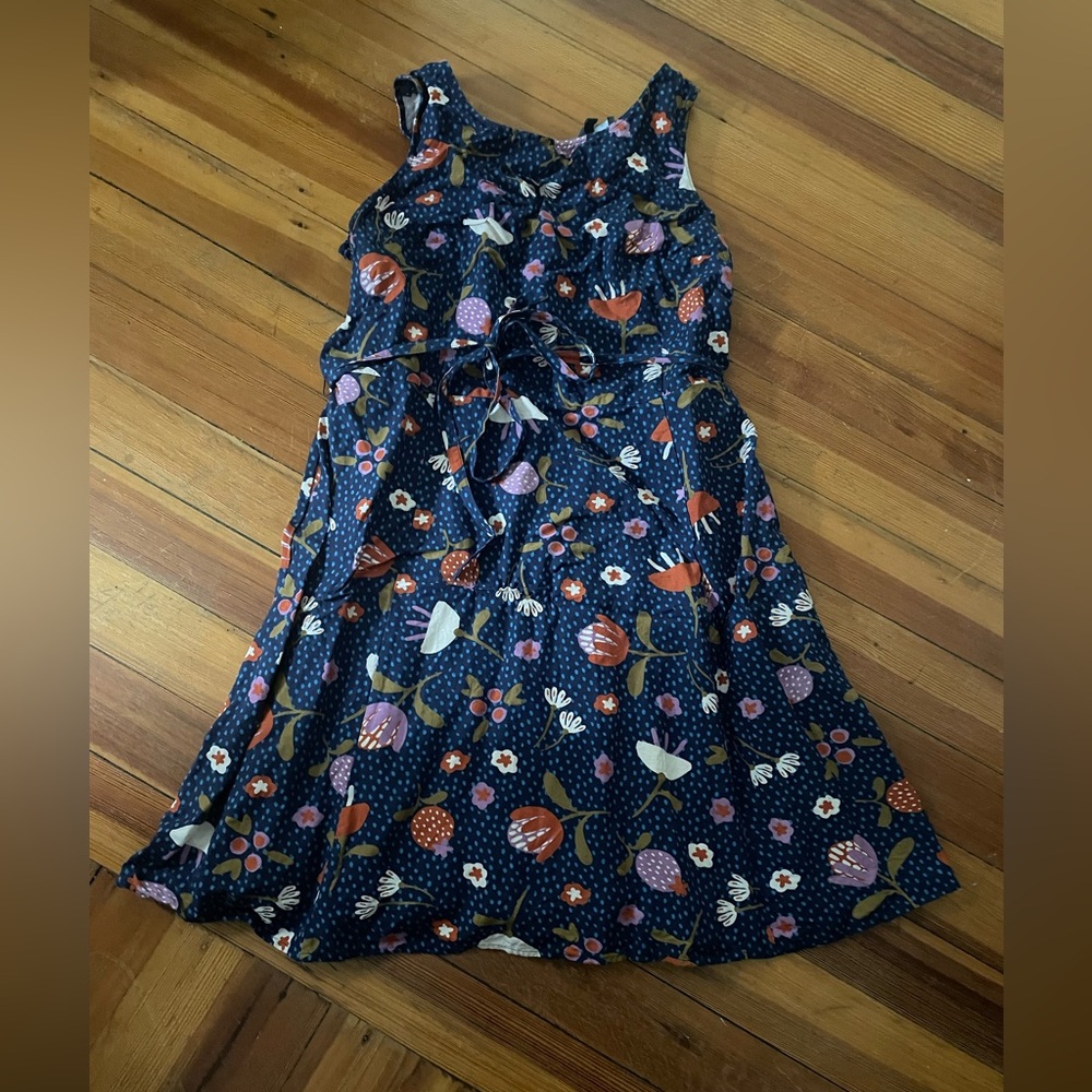 Princess Highway Dress - Navy and Red Floral
